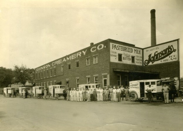 Johnson’s Creamery photo from the Monroe County History Center’s photo archive