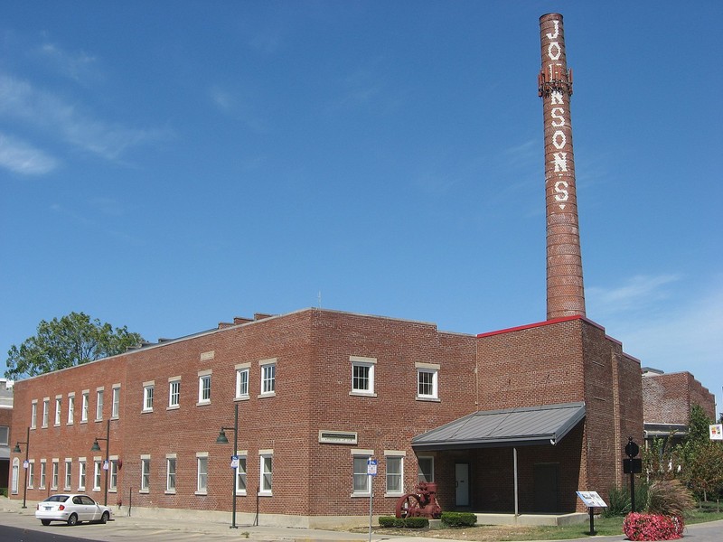 Front of Johnson's Creamery, located at 400 W. Seventh Street in Bloomington, Indiana, United States.