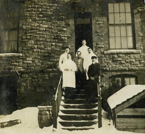Near the back of the laboratory (c. 1907)