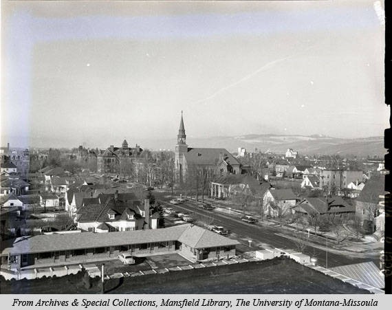 View of St. Francis Xavier (Center Horizon) 1956 