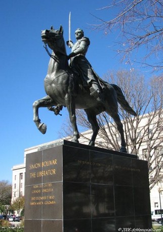 This statue was was dedicated in 1955, a reflection of the United State's renewed interest Latin American affairs during the Cold War