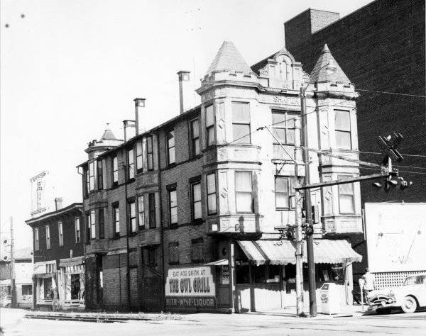 The Owl Grill located in the Shafer Building on the northeast corner of Main Street and Mechanic Avenue. The Shafer Building was built in 1901.