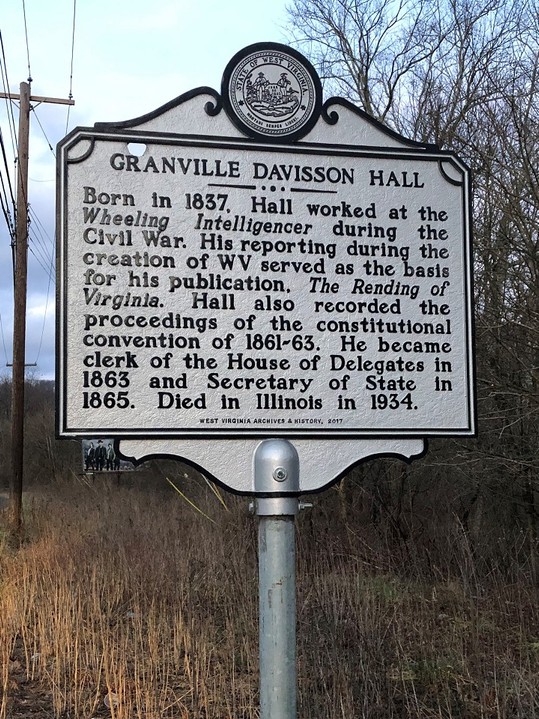 Granville Davisson Hall Highway Historical Marker 