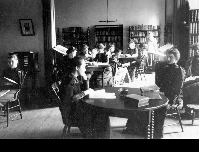 Library at Lake Erie College, ca. 1888-1892