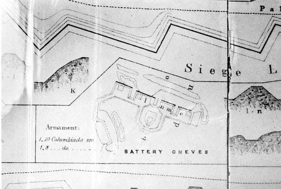 Map of Battery Cheves