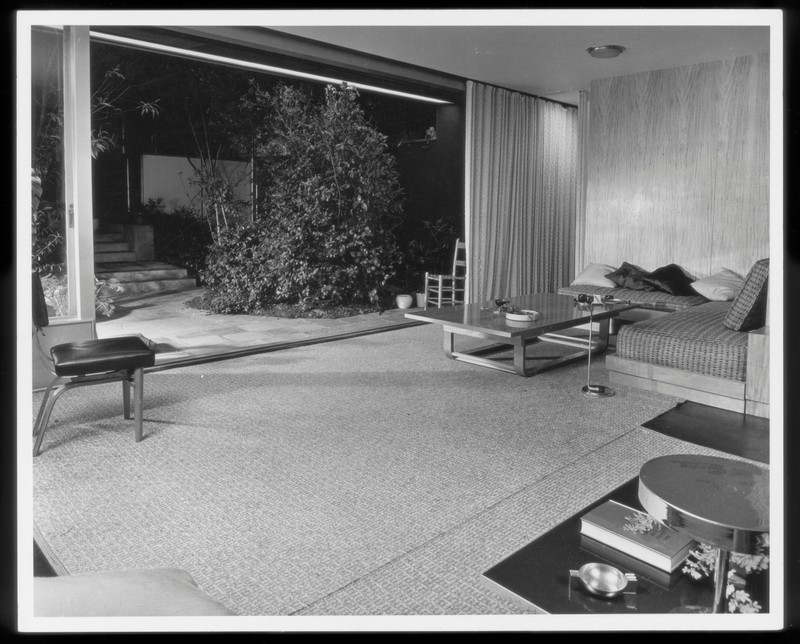 The 1939 Garden House with its large opening to the exterior garden patio.