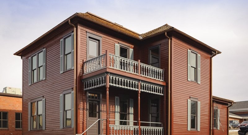 This restored house was the home of ragtime pioneer J.W. “Blind” Boone. 