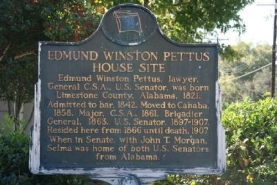 The historical marker in Selma
