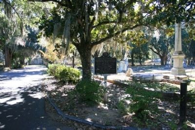 Marker at the Live Oak Cemetery