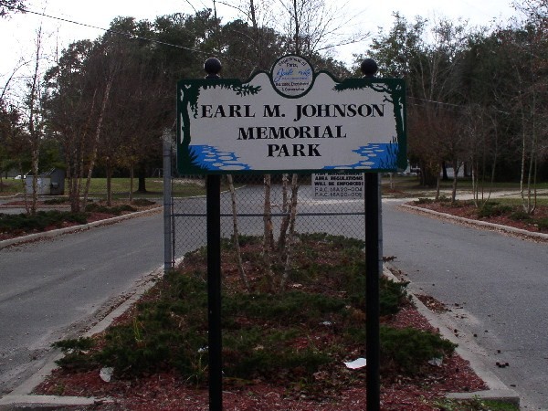 Sign at Earl Jonson Memorial Park