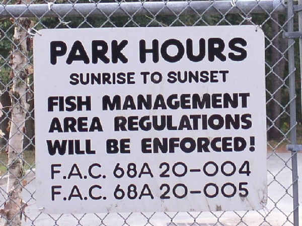 Park hours: Sunrise to Sunset