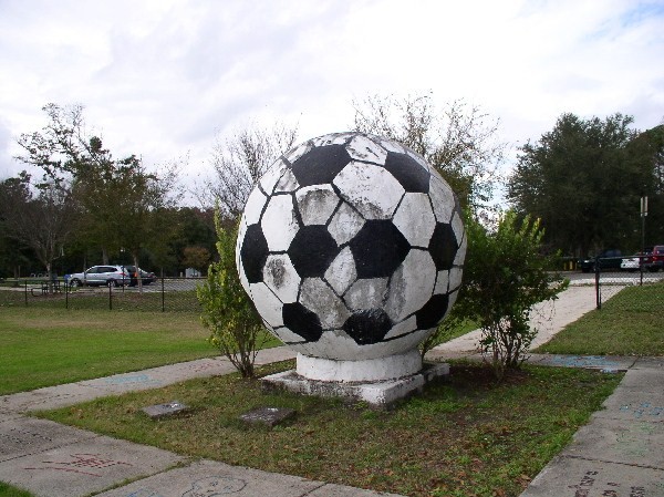 Giant Soccer Ball Sculpture