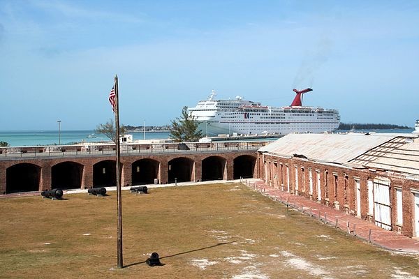 The central yard of Fort Taylor 