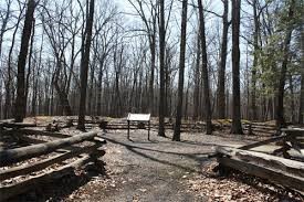 A walking trail in Fort Mill Ridge Wildlife Area takes visitors to this well-preserved Civil War trench system. 