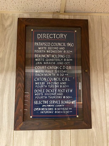 Building Directory Listing Selective Service Board