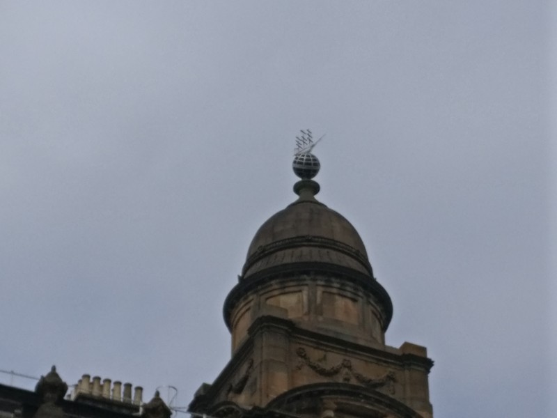 The globe on the Merchants House