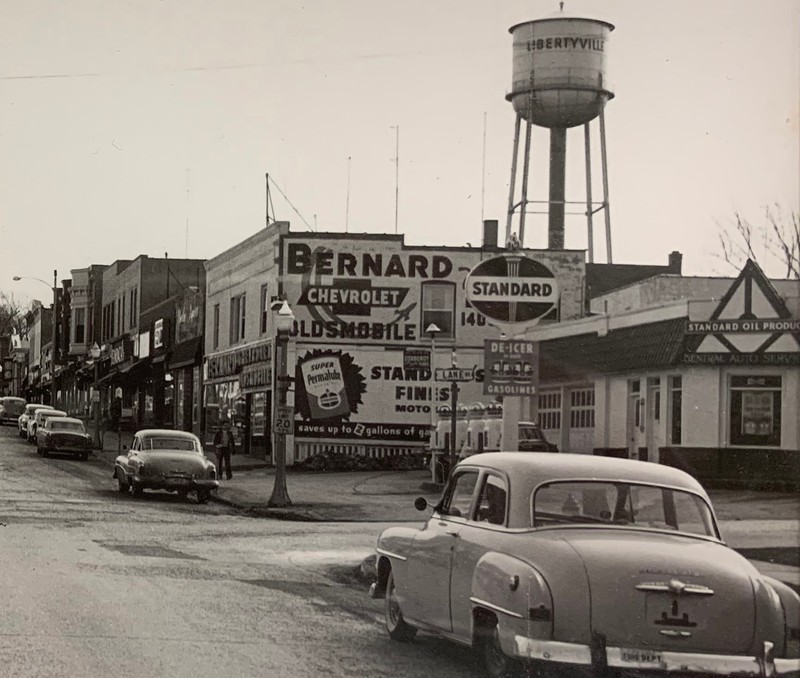 Looking south from Lake Street, 1958