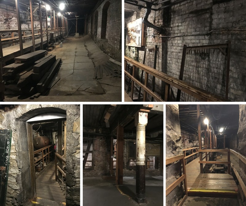 Collage of Several of the Tunnels Traveled on the Tour