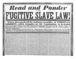 The Fugitive Slave Act. Photo credit to commonconstitutionalist.com.