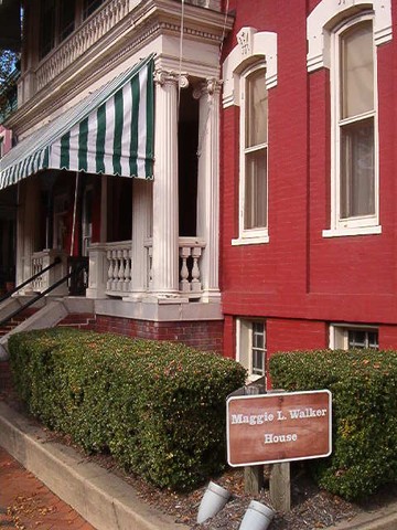 The Maggie L. Walker house in "Quality Row" in Jackson Ward. 