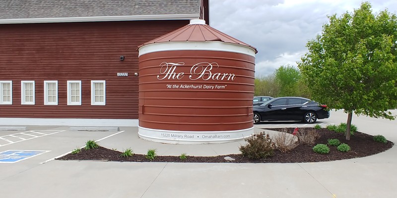 This silo was previously painted as the jack-o-lantern in the first picture. Photo taken May 6, 2020.
