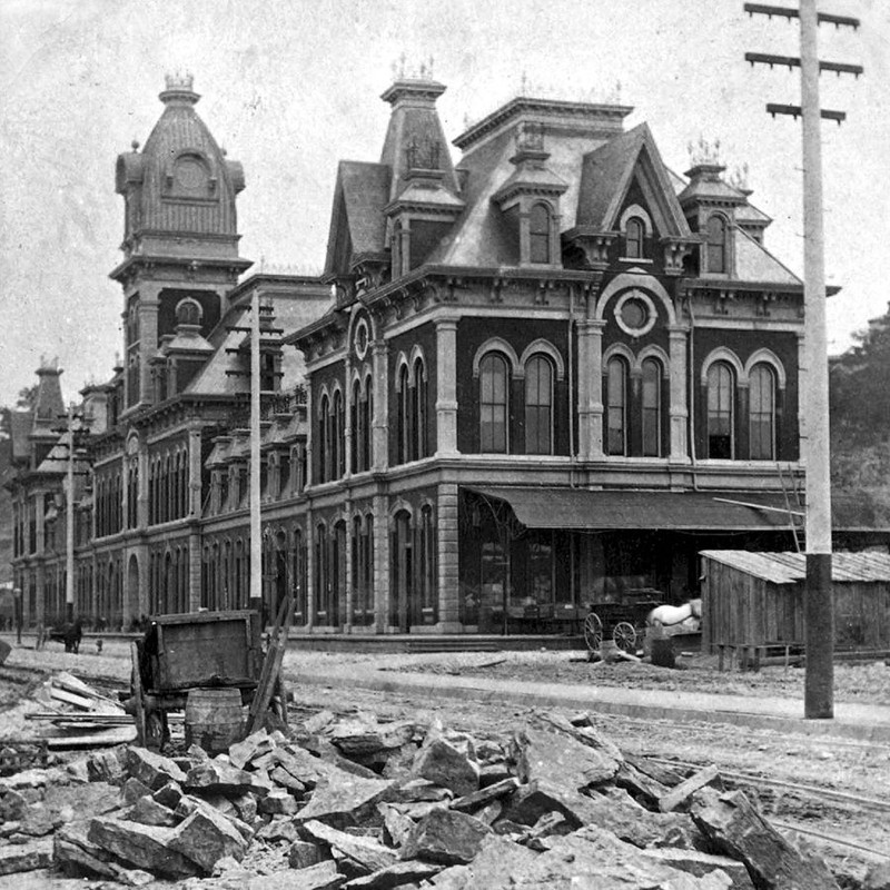 Building, Monochrome, Facade, Building material