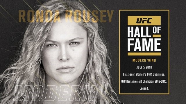 Ronda Rousey is also another iconic figure in the sport of MMA. She was the first of her kind, a dominate female MMA fighter. Ronda Rousey is in large part a reason why the sport of MMA grew so much in the middle part of this decade. She brought so much women to the sport of MMA and she is the main reason why female fighters are in the UFC today. She is apart of the modern wing of the UFC Hall of Fame, but she is surely a pioneer for women’s MMA. During her reign at the top she was a dominant champion. She used her Olympic level Judo to dominate every woman she faced. She had 6 total title defenses during her reign as the UFC Women’s Bantamweight champion. Ronda Rousey is a polarizing figure in the MMA community, however. Many believe that if she rose to popularity in today’s MMA scene that he would get easily dominated based on her one style type of fighting. While some still consider her the great of all time when it comes to MMA. The MMA community will never know how she would fair in today’s game but regardless she deserves a spot in the UFC Hall of Fame because she was the first of her kind and greatly enhanced the UFC’s hold on MMA dominance throughout the world. 