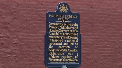 Photo of the Dorothy Mae Richardson Historical Marker