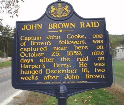 The John Brown Raid Historical Marker - Clio