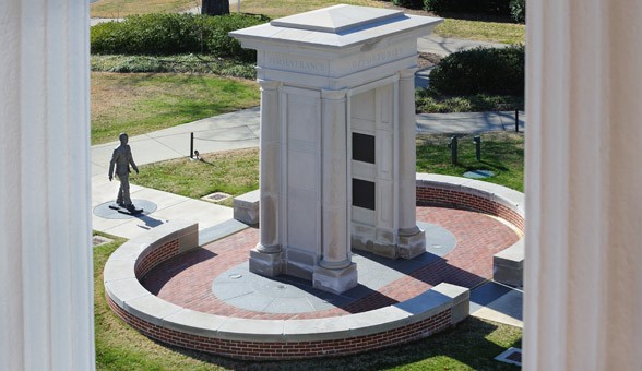 This monument was dedicated in 2006. Tragically, white students at the University of Mississippi have vandalized the statue several times in the past decade, including a fraternity that placed a noose around the statue's neck.