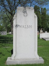 Walsh family grave marker, St. Joseph Cemetery