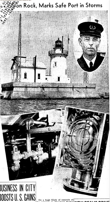 1939 Plain Dealer Article featuring the Lightkeepers (Charles Perry pictured)