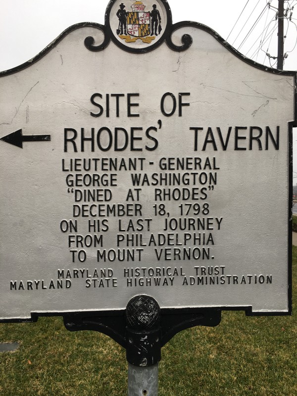 Site of Rhodes' Tavern by author, January 8, 2016