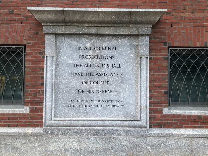 One of the many inscriptions on the outside of the building.