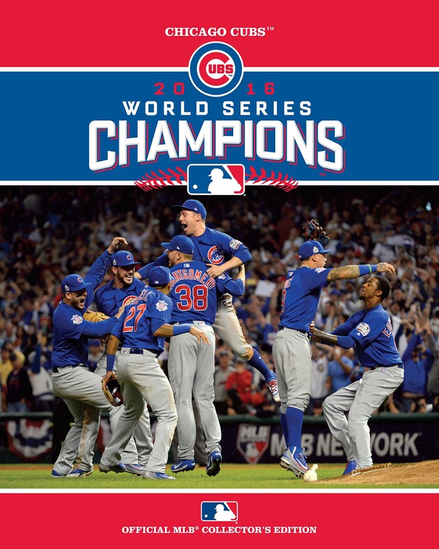 Chicago Cubs celebrating their 2016 World Series Championship to end the 108 year drought. 