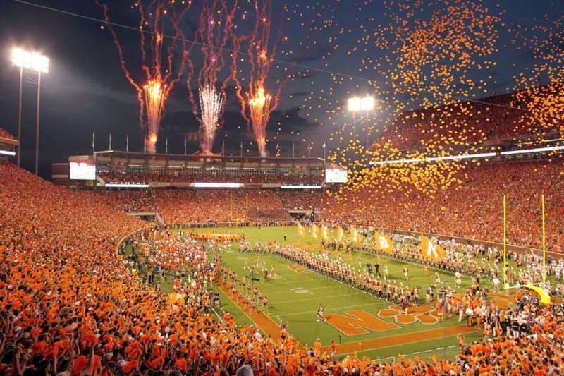 A night game in Death Valley against Georgia in 2013