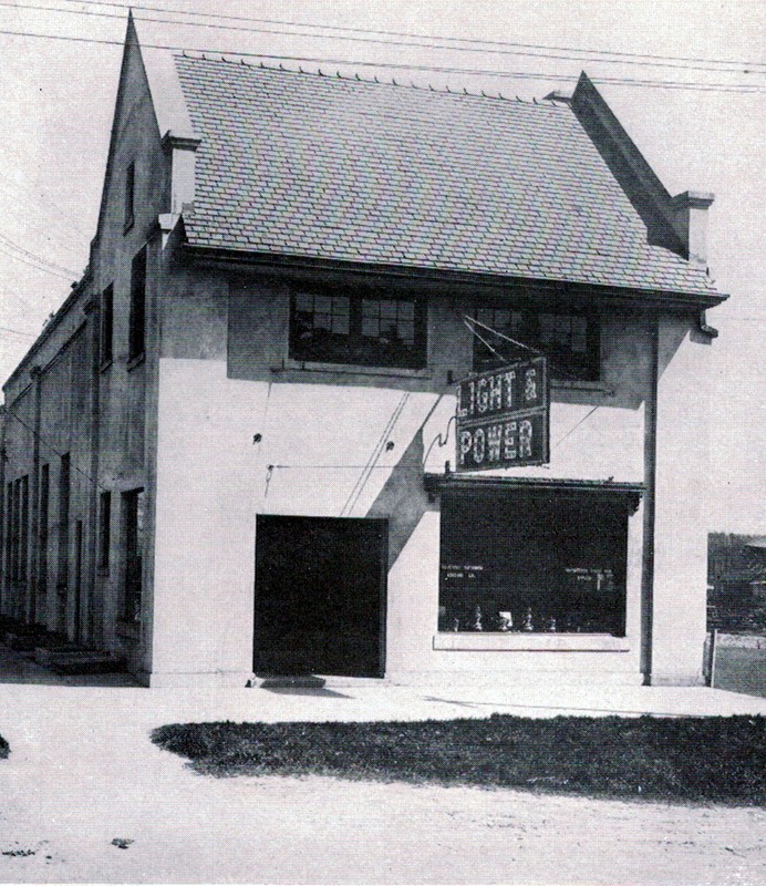 Rochester Light &  Power Building, west elevation, ca. 1920