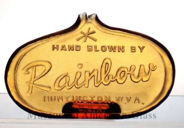 Rainbow Art Glass Company dealer's sign