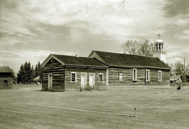 The historic pharmacy used by Father Ravalli to administer medications to residents in the area, July 1965