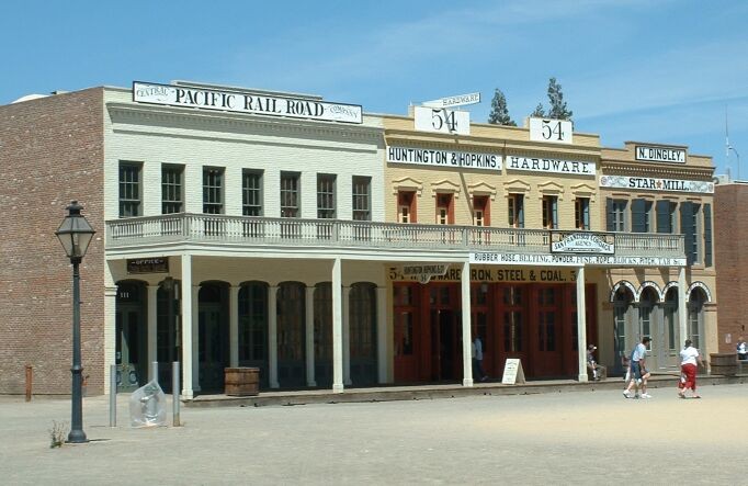 A present-day view of the "Big Four House," which was painstakingly disassembled, moved several blocks to its current location, then reassembled and restored to its 1862-1878 appearance in the 1960s.