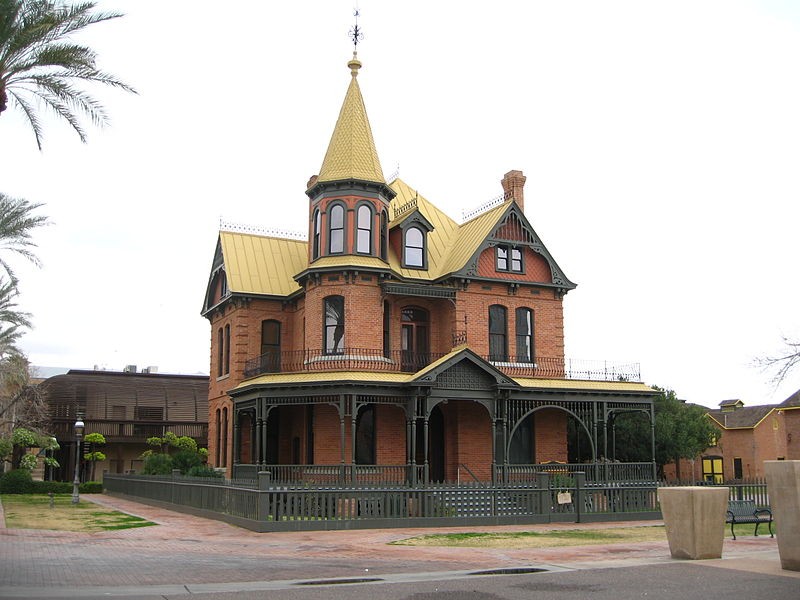 The home is part of the Historic Heritage Square and Science Park located on the Northwest corner of Sixth Street and Monroe.