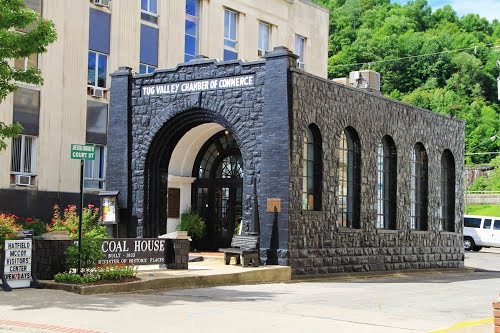 This local history museum was built in 1993 using blocks of coal. 