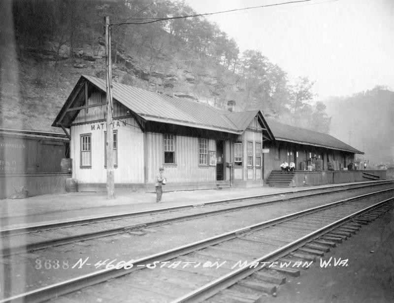 An undated historical photo of the station.