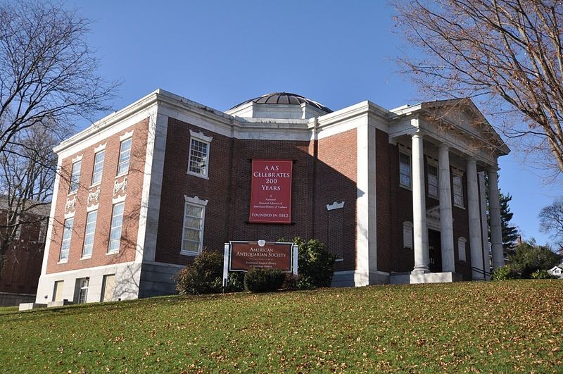 Antiquarian Hall holds the nation's largest collection of books and other printed materials created prior to 1821.