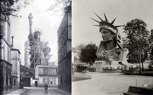Construction of Lady Liberty