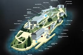 Alcatraz Island Map.