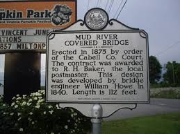 Plaque near the bridge