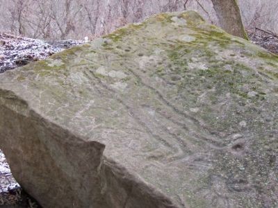 The Salt Rock Pictographs likely date back to the 16th century. They are located on private property and the owner has requested that everyone observe the no trespassing signs around the property. 