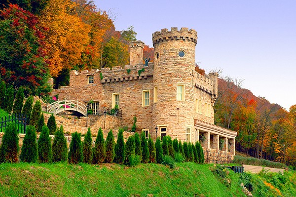 The exterior of the Berkeley Springs Castle has changed very little over the years 