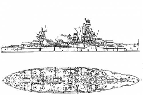 Diagram of the ship